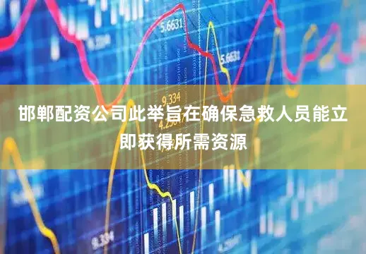 邯郸配资公司此举旨在确保急救人员能立即获得所需资源